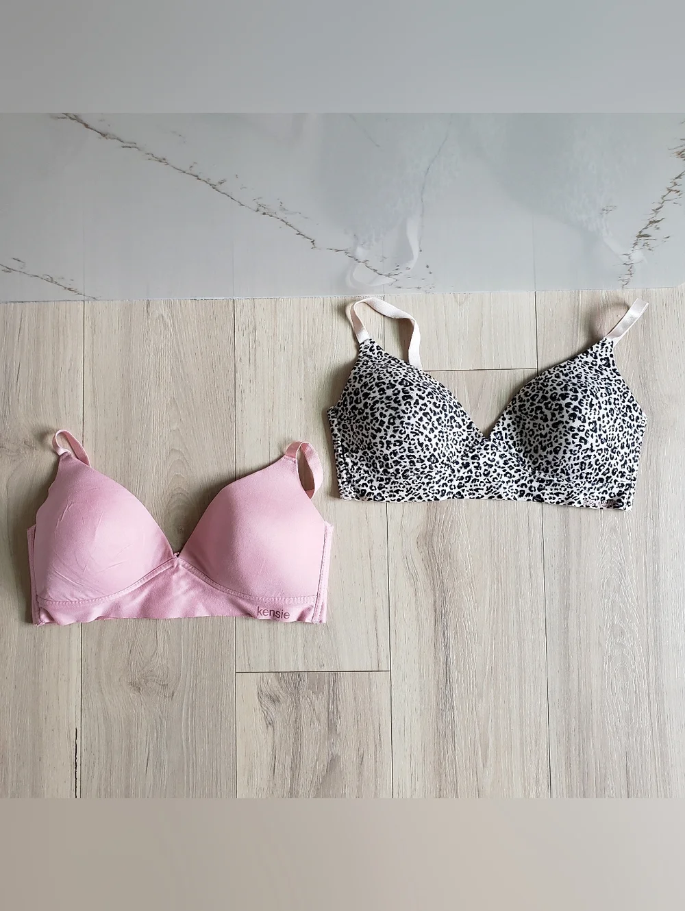 Kensie Women's Pink Wireless Molded Cup Bra - Soft Support - Picture 1 of 6